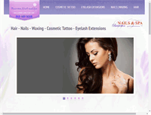 Tablet Screenshot of beavertonnailsspa.com